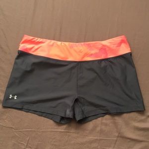 Under Armour Fitted Pink & Grey Shorts